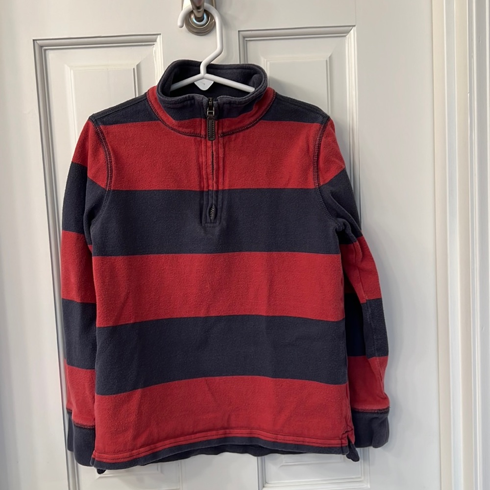 Crewcuts size 6-7 boys cotton half zipped sweater